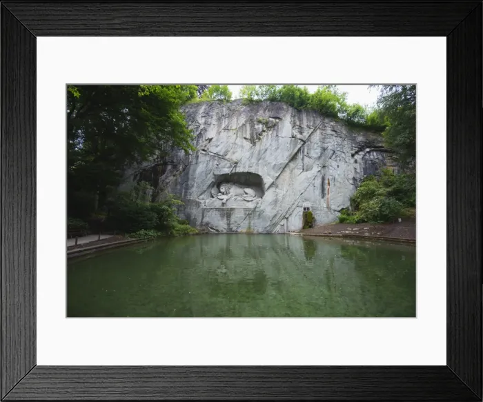 Framed Print : Lion Monument by Lucas Ahorn for Swiss soldiers who died in the French Revolution, Lucerne, Switzerland, Europe Framed Print : Lion Monument by Lucas Ahorn for Swiss soldiers who died in the French Revolution, Lucerne, Switzerland, Europe