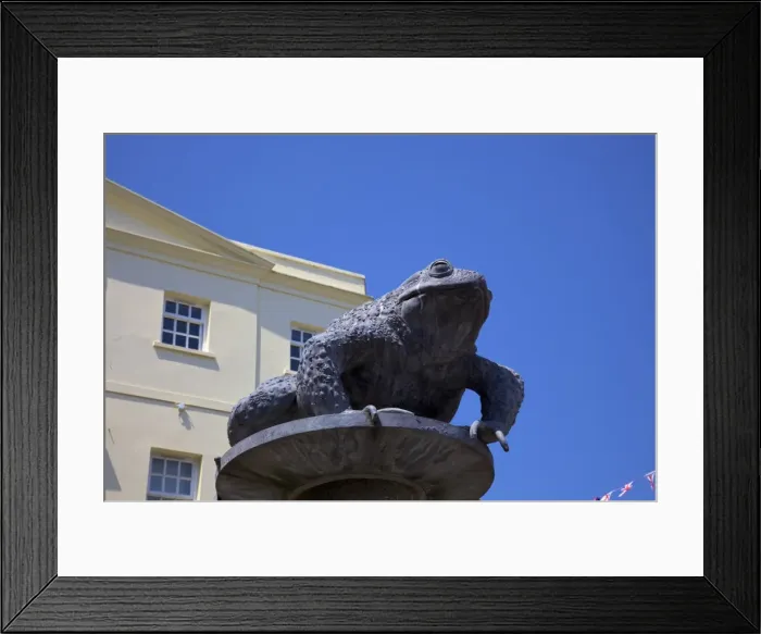 Framed Print : Statue of The Toad, Charing Cross, St. Helier, Jersey, Channel Islands, Europe Framed Print : Statue of The Toad, Charing Cross, St. Helier, Jersey, Channel Islands, Europe