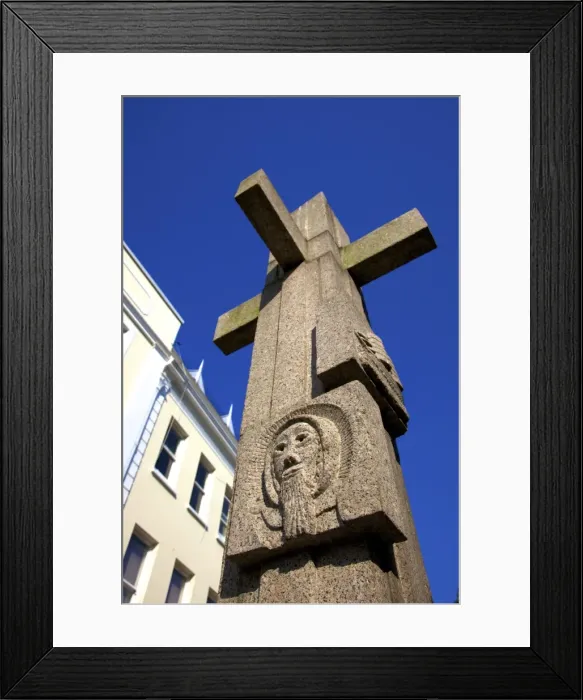Framed Print : La Croix De La Reine, Charing Cross, St. Helier, Jersey, Channel Islands, Europe Framed Print : La Croix De La Reine, Charing Cross, St. Helier, Jersey, Channel Islands, Europe