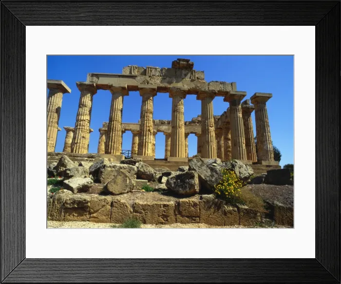 Framed Print : Ancient Greek Temple, Selinunte, Sicily Framed Print : Ancient Greek Temple, Selinunte, Sicily