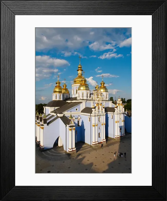 Framed Print : Golden domes of St. Michael Monastery, Kiev, Ukraine, Europe Framed Print : Golden domes of St. Michael Monastery, Kiev, Ukraine, Europe