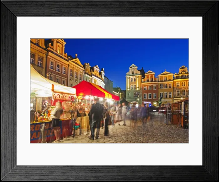 Framed Print : Market square, historic Old Town, Poznan, Poland, Europe Framed Print : Market square, historic Old Town, Poznan, Poland, Europe