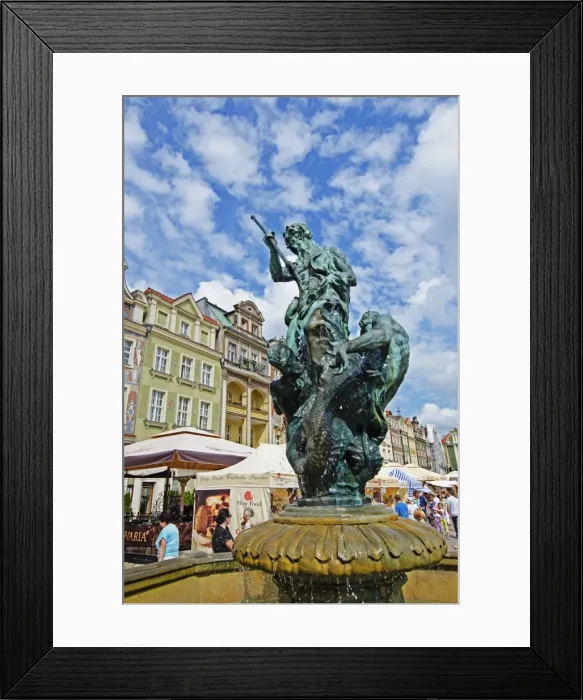Framed Print : Statue of Neptune, historic Old Town, Poznan, Poland, Europe Framed Print : Statue of Neptune, historic Old Town, Poznan, Poland, Europe