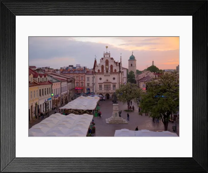 Framed Print : City Hall at sunset, Market Square, Old Town, Rzeszow, Poland, Europe Framed Print : City Hall at sunset, Market Square, Old Town, Rzeszow, Poland, Europe