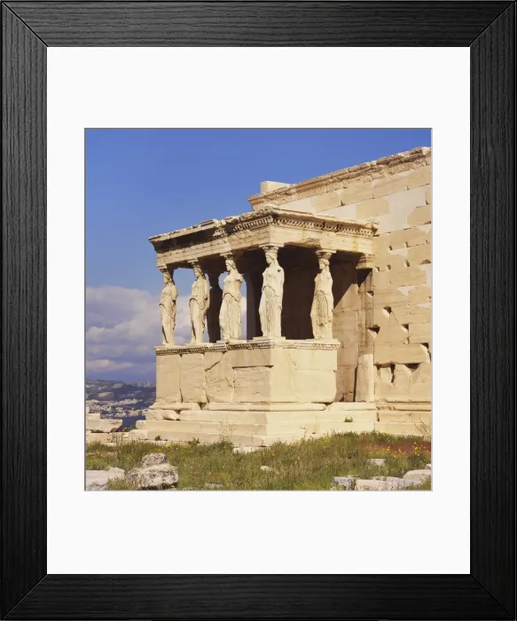 Framed Print : Caryatids, Erechteion, Acropolis, Athens, Greece