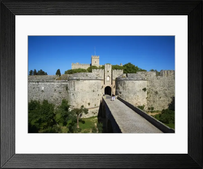 Framed Print : Fortress and Palace of the Grand Masters, UNESCO World Heritage Site, Rhodes City, Rhodes, Dodecanese, Greek Islands, Greece, Europe Framed Print : Fortress and Palace of the Grand Masters, UNESCO World Heritage Site, Rhodes City, Rhodes, Dodecanese, Greek Islands, Greece, Europe
