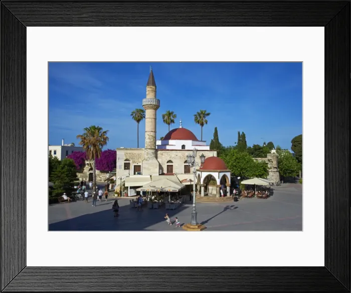 Framed Print : Agora, Kos city, Kos Island, Dodecanese, Greek Islands, Greece, Europe