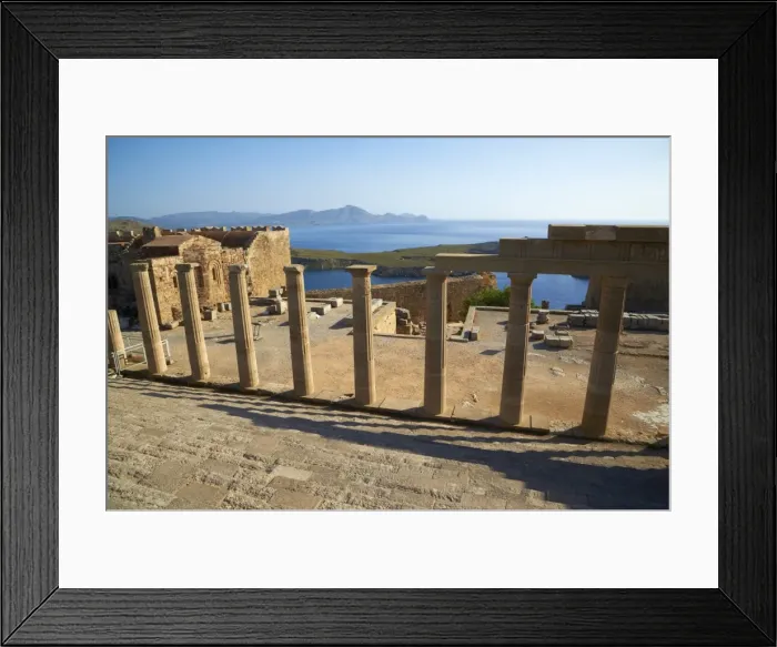 Framed Print : Lindos Acropolis, Lindos, Rhodes, Dodecanese, Greek Islands, Greece, Europe Framed Print : Lindos Acropolis, Lindos, Rhodes, Dodecanese, Greek Islands, Greece, Europe