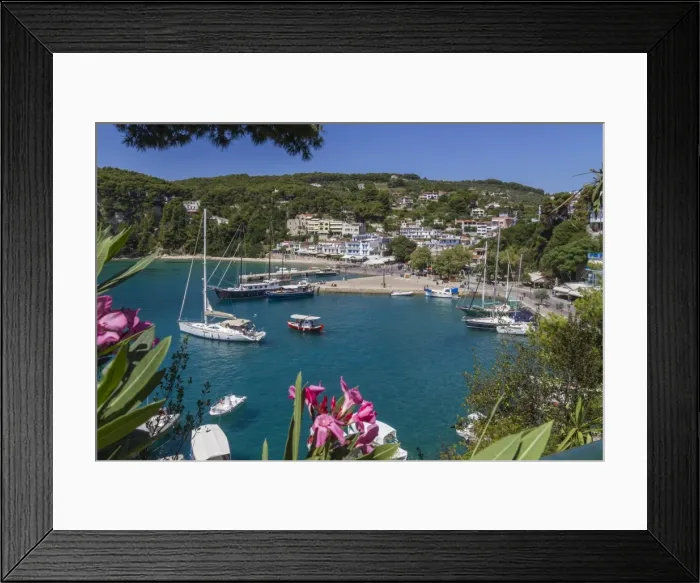 Framed Print : Harbour Patitiri, Alonnisos, Sporades, Greek Islands, Greece, Europe Framed Print : Harbour Patitiri, Alonnisos, Sporades, Greek Islands, Greece, Europe