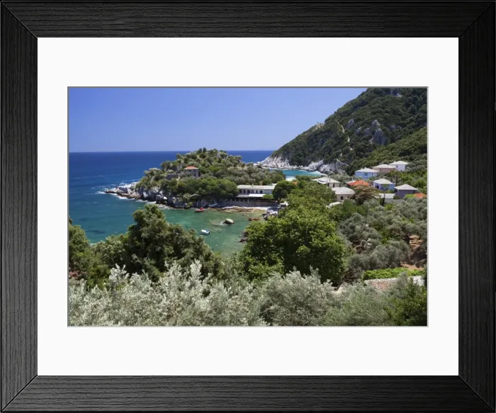 Framed Print : Location for the film Mamma Mia!, Damouchari, Pelion Peninsula, Thessaly, Greece, Europe Framed Print : Location for the film Mamma Mia!, Damouchari, Pelion Peninsula, Thessaly, Greece, Europe