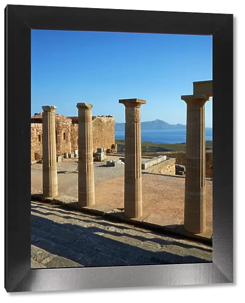 Acropolis, Lindos, Rhodes, Dodecanese, Greek Islands, Greece, Europe