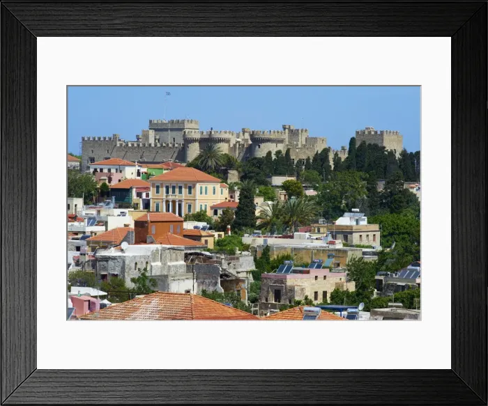 Framed Print : Fortress and the Palace of the Grand Masters, UNESCO World Heritage Site, Rhodes City, Rhodes, Dodecanese, Greek Islands, Greece, Europe Framed Print : Fortress and the Palace of the Grand Masters, UNESCO World Heritage Site, Rhodes City, Rhodes, Dodecanese, Greek Islands, Greece, Europe