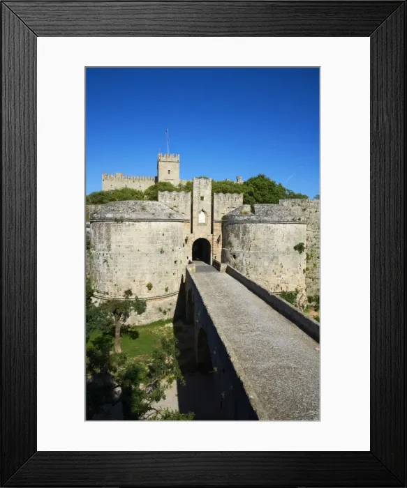 Framed Print : Fortress and Palace of the Grand Masters, UNESCO World Heritage Site, Rhodes City, Rhodes, Dodecanese, Greek Islands, Greece, Europe Framed Print : Fortress and Palace of the Grand Masters, UNESCO World Heritage Site, Rhodes City, Rhodes, Dodecanese, Greek Islands, Greece, Europe