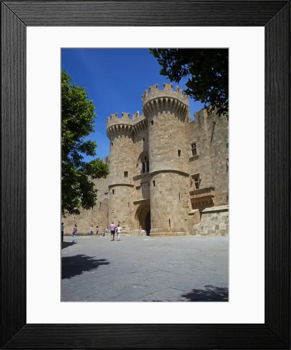 Framed Print : Fortress and Palace of the Grand Masters, UNESCO World Heritage Site, Rhodes City, Rhodes, Dodecanese, Greek Islands, Greece, Europe Framed Print : Fortress and Palace of the Grand Masters, UNESCO World Heritage Site, Rhodes City, Rhodes, Dodecanese, Greek Islands, Greece, Europe