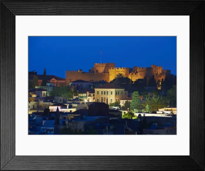 Framed Print : Fortress and the Palace of the Grand Masters, UNESCO World Heritage Site, Rhodes City, Rhodes, Dodecanese, Greek Islands, Greece, Europe Framed Print : Fortress and the Palace of the Grand Masters, UNESCO World Heritage Site, Rhodes City, Rhodes, Dodecanese, Greek Islands, Greece, Europe