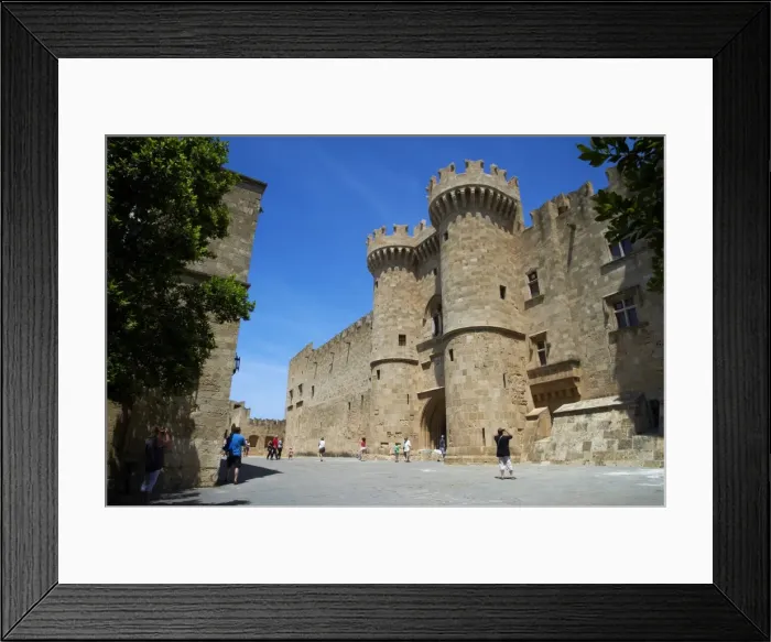 Framed Print : Fortress and Palace of the Grand Masters, UNESCO World Heritage Site, Rhodes City, Rhodes, Dodecanese, Greek Islands, Greece, Europe Framed Print : Fortress and Palace of the Grand Masters, UNESCO World Heritage Site, Rhodes City, Rhodes, Dodecanese, Greek Islands, Greece, Europe