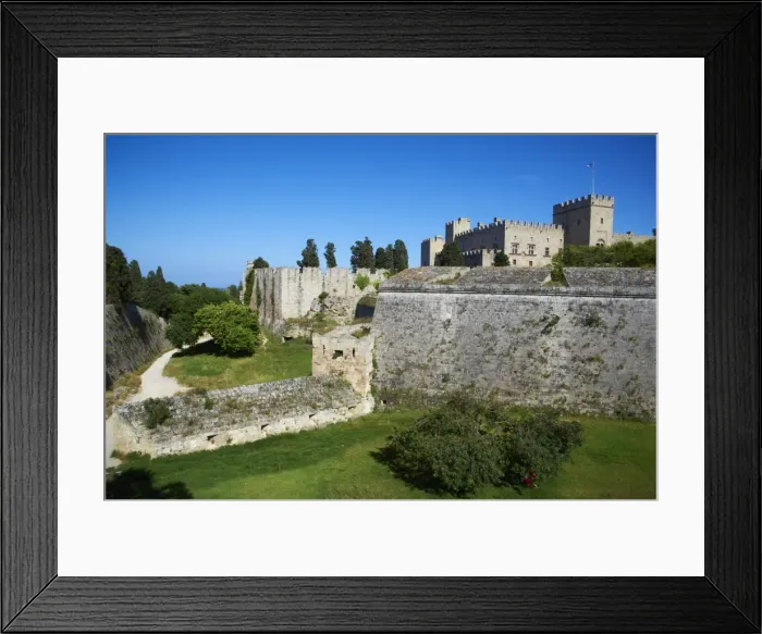 Framed Print : Fortress and Palace of the Grand Masters, UNESCO World Heritage Site, Rhodes City, Rhodes, Dodecanese, Greek Islands, Greece, Europe Framed Print : Fortress and Palace of the Grand Masters, UNESCO World Heritage Site, Rhodes City, Rhodes, Dodecanese, Greek Islands, Greece, Europe
