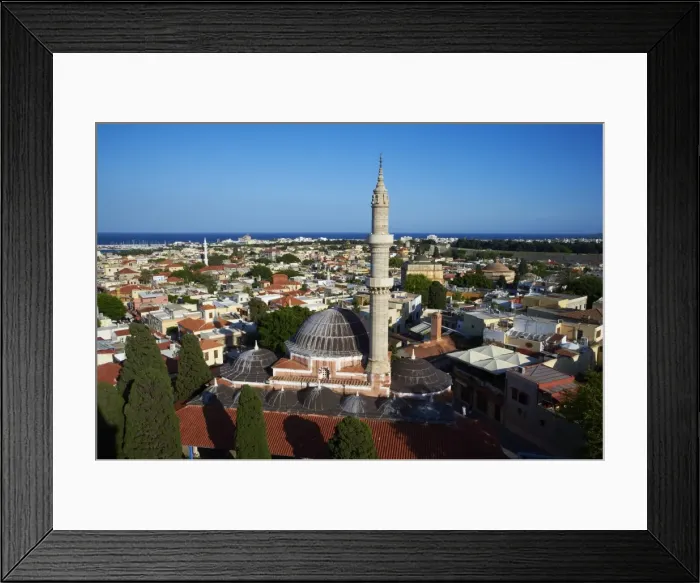 Framed Print : Souleiman Mosque, UNESCO World Heritage Site, Rhodes City, Rhodes, Dodecanese, Greek Islands, Greece, Europe Framed Print : Souleiman Mosque, UNESCO World Heritage Site, Rhodes City, Rhodes, Dodecanese, Greek Islands, Greece, Europe