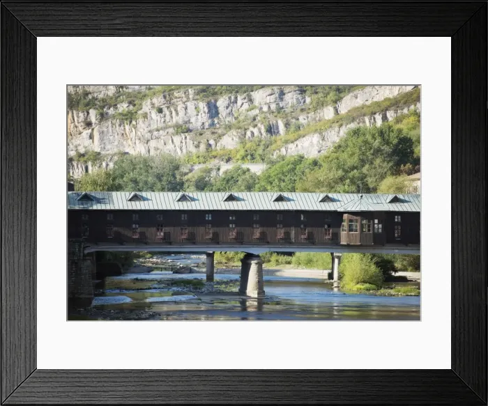 Framed Print : Pokritiyat Most, covered bridge, Lovech, Bulgaria, Europe Framed Print : Pokritiyat Most, covered bridge, Lovech, Bulgaria, Europe