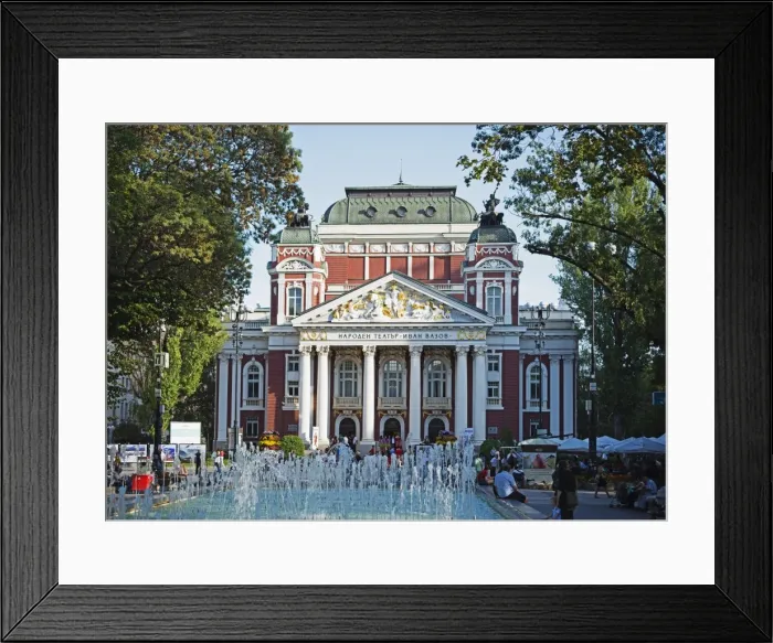 Framed Print : Ivan Vazov National Theatre, Sofia, Bulgaria, Europe Framed Print : Ivan Vazov National Theatre, Sofia, Bulgaria, Europe