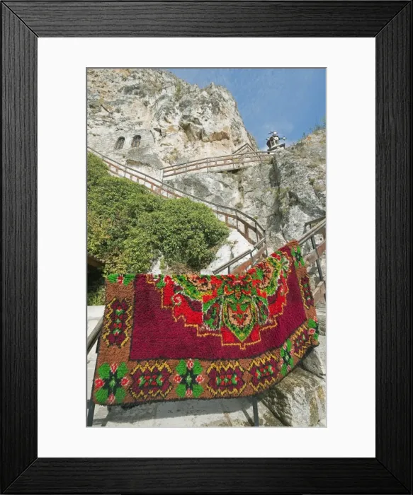 Framed Print : Rock monastery, Rusenski Lom National Park, Bulgaria, Europe Framed Print : Rock monastery, Rusenski Lom National Park, Bulgaria, Europe