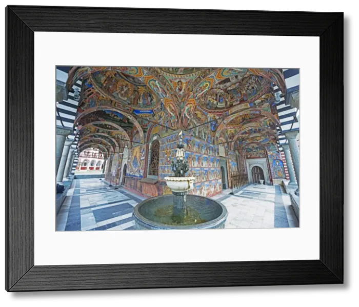 Framed Print : Frescoes at Rila Monastery, UNESCO World Heritage Site, Bulgaria, Europe Framed Print : Frescoes at Rila Monastery, UNESCO World Heritage Site, Bulgaria, Europe