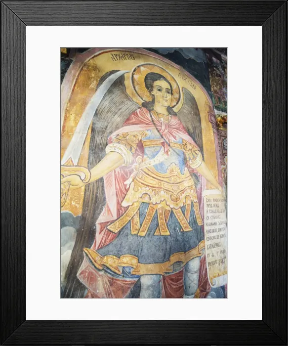 Framed Print : Church of the Holy Virgin, mural frescos by Zahari Zograf, Troyan Monastery, Bulgaria, Europe Framed Print : Church of the Holy Virgin, mural frescos by Zahari Zograf, Troyan Monastery, Bulgaria, Europe