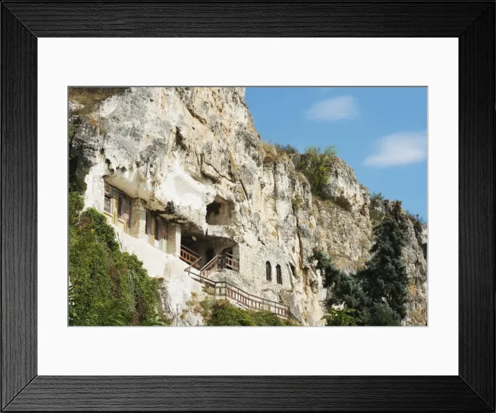 Framed Print : Rock monastery, Rusenski Lom National Park, Bulgaria, Europe Framed Print : Rock monastery, Rusenski Lom National Park, Bulgaria, Europe