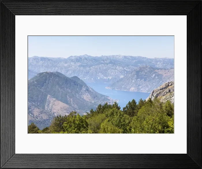 Framed Print : Views of the Bay of Kotor, just outside of Lovcen Nation Park, Njegusi, Montenegro, Europe Framed Print : Views of the Bay of Kotor, just outside of Lovcen Nation Park, Njegusi, Montenegro, Europe