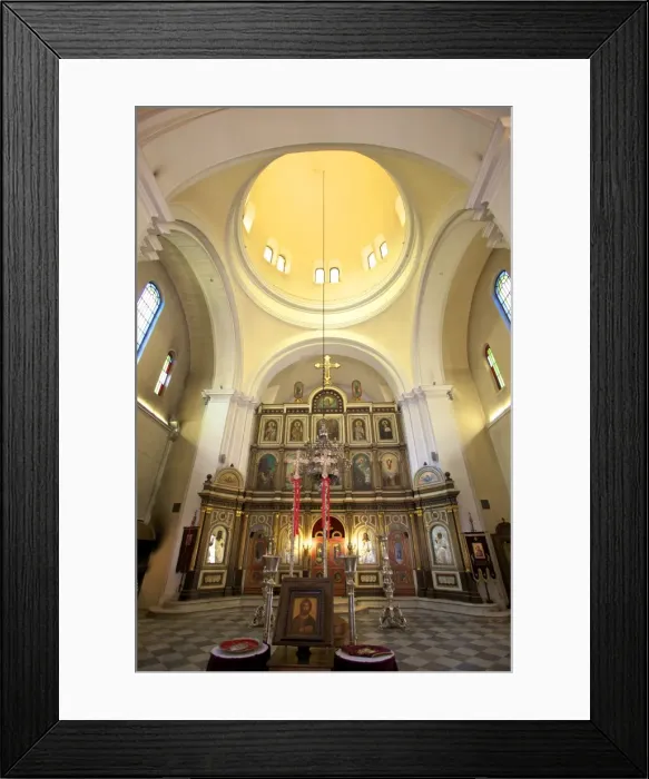 Framed Print : Interior of Church of St. Nicholas, Kotor, Montenegro, Europe Framed Print : Interior of Church of St. Nicholas, Kotor, Montenegro, Europe