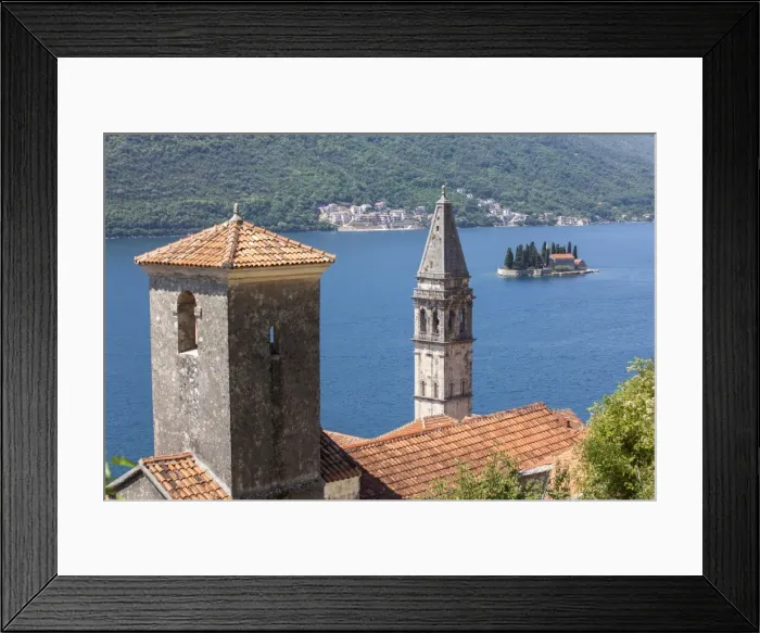 Framed Print : St. Nicholas Church and St. Georges Island in the background, Perast, Bay of Kotor, UNESCO World Heritage Site, Montenegro, Europe Framed Print : St. Nicholas Church and St. Georges Island in the background, Perast, Bay of Kotor, UNESCO World Heritage Site, Montenegro, Europe
