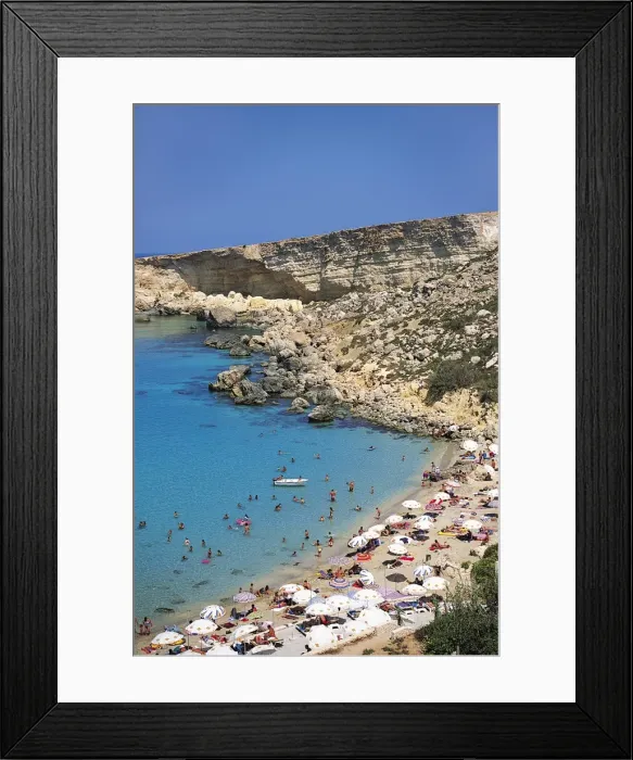 Framed Print : Paradise Bay, Malta Framed Print : Paradise Bay, Malta