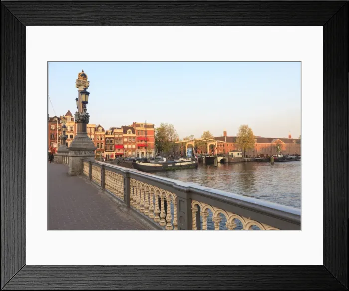 Framed Print : Blauwbrug, bridge over the Amstel River, Amsterdam, Netherlands, Europe Framed Print : Blauwbrug, bridge over the Amstel River, Amsterdam, Netherlands, Europe