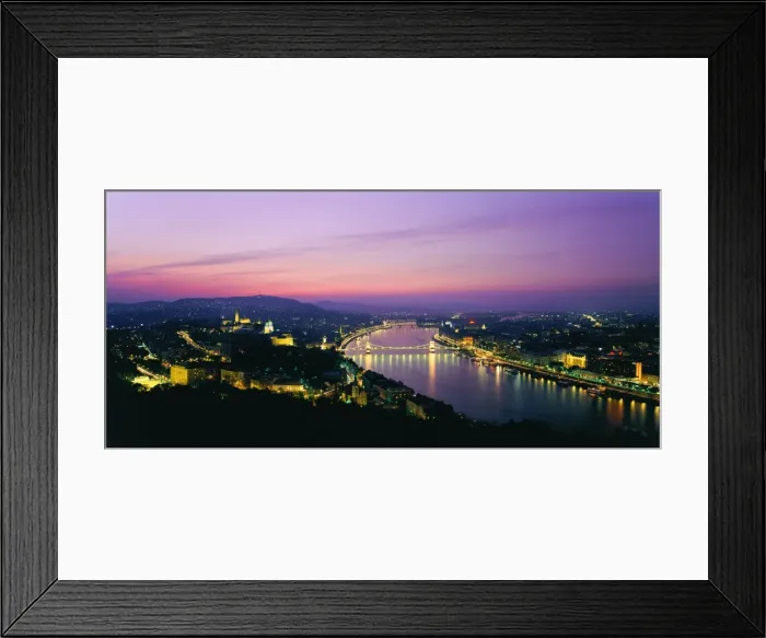 Framed Print : Panorama of the city at dusk over the River Danube, UNESCO World Heritage Site, Budapest, Hungary, Europe Framed Print : Panorama of the city at dusk over the River Danube, UNESCO World Heritage Site, Budapest, Hungary, Europe