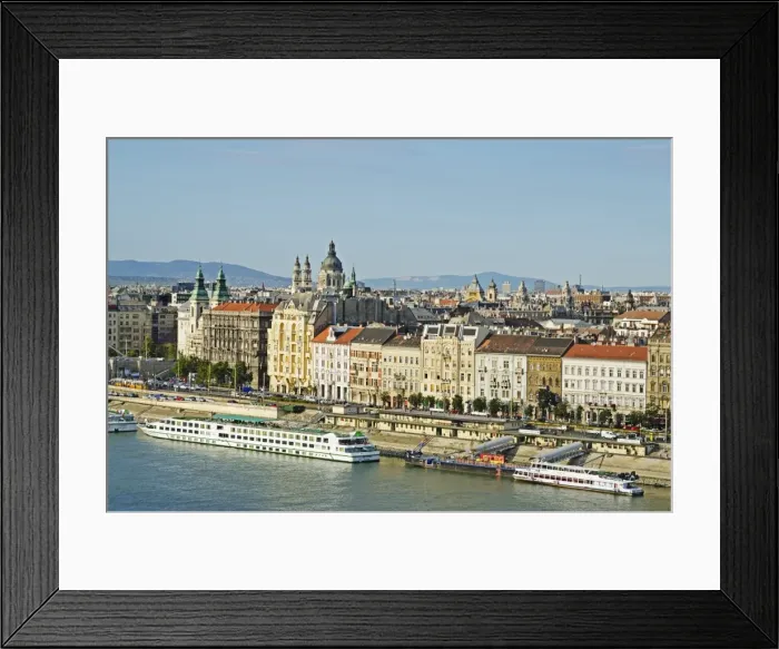 Framed Print : River Danube, Banks of the Danube, UNESCO World Heritage Site, Budapest, Hungary, Europe Framed Print : River Danube, Banks of the Danube, UNESCO World Heritage Site, Budapest, Hungary, Europe