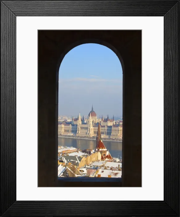 Framed Print : Hungarian Parliament and River Danube on a winters afternoon, Budapest, Hungary, Europe Framed Print : Hungarian Parliament and River Danube on a winters afternoon, Budapest, Hungary, Europe