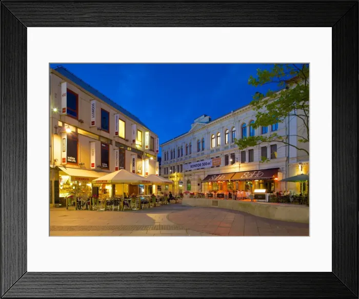 Framed Print : Harry Hjomes Place at dusk, Gothenburg, Sweden, Scandinavia, Europe Framed Print : Harry Hjomes Place at dusk, Gothenburg, Sweden, Scandinavia, Europe