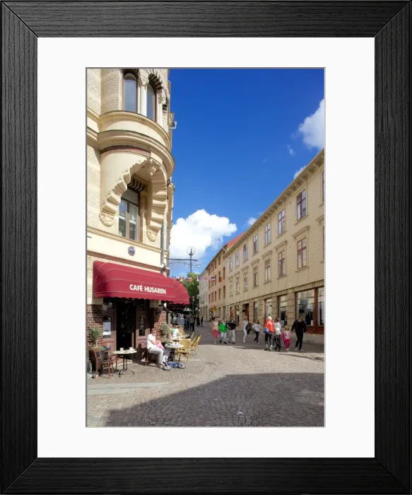 Framed Print : Street scene, Haga, Gothenburg, Sweden, Scandinavia, Europe Framed Print : Street scene, Haga, Gothenburg, Sweden, Scandinavia, Europe