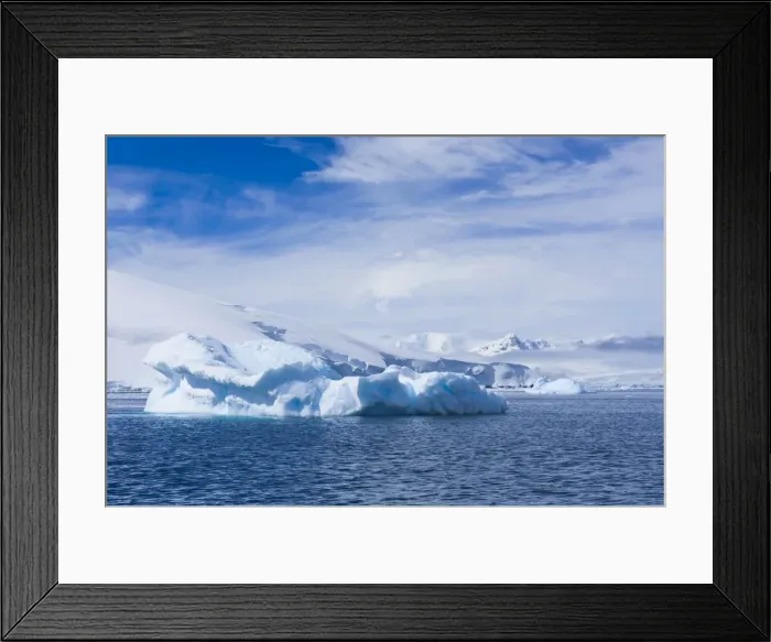 Framed Print : Floating, icebergs, Mikkelson Island, Antarctica, Polar Regions Framed Print : Floating, icebergs, Mikkelson Island, Antarctica, Polar Regions