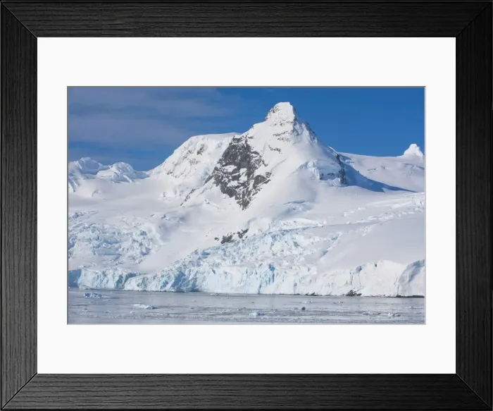 Framed Print : Glacier and icebergs in Cierva Cove, Antarctica, Polar Regions Framed Print : Glacier and icebergs in Cierva Cove, Antarctica, Polar Regions