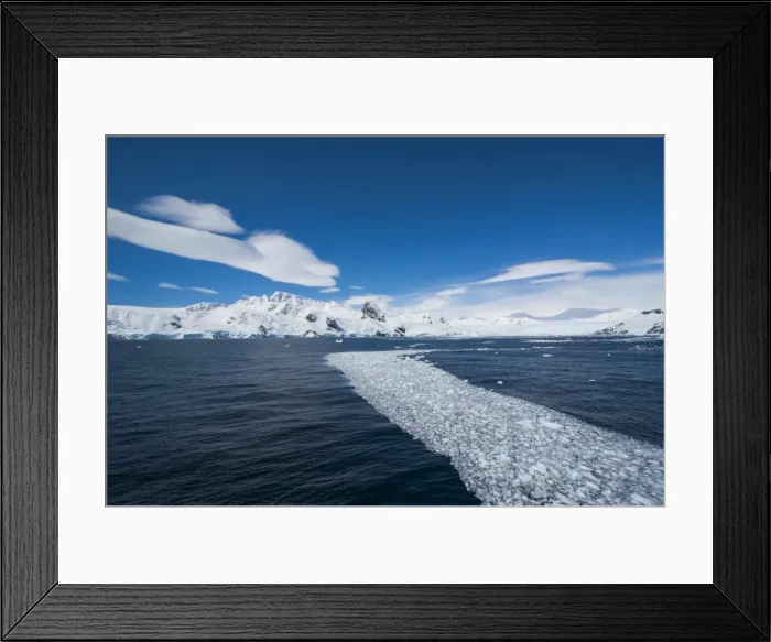 Framed Print : Ice on water, Cierva Cove, Antarctica, Polar Regions