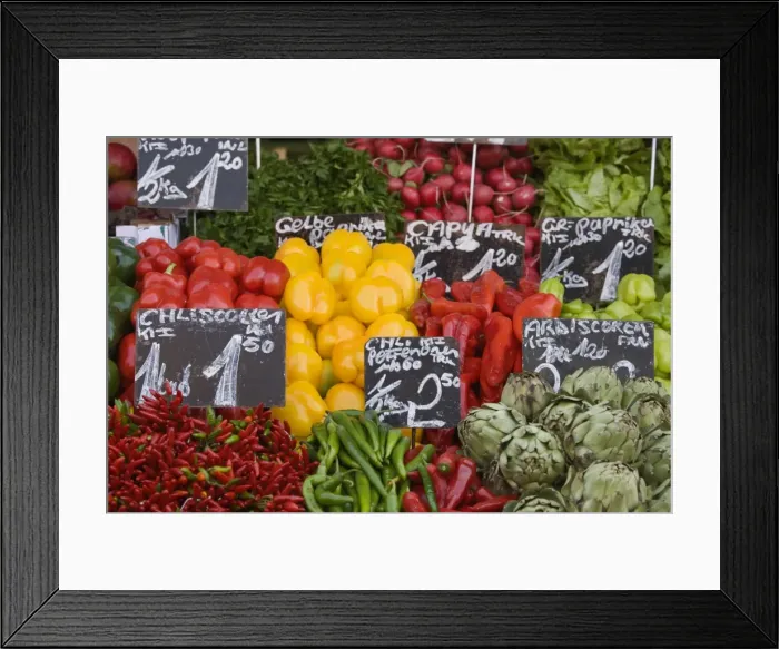 Framed Print : Naschmarkt, Vienna, Austria, Europe