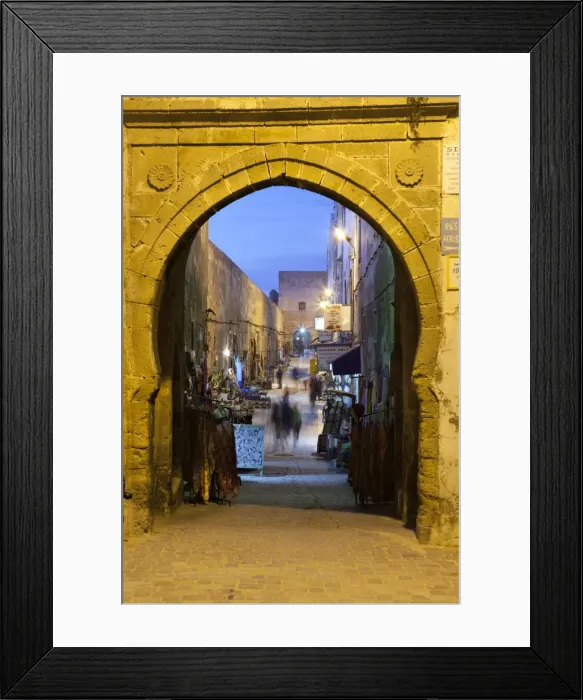 Framed Print : Rue de la Skala in the Medina at night, UNESCO World Heritage Site, Essaouira, Atlantic coast, Morocco, North Africa, Africa Framed Print : Rue de la Skala in the Medina at night, UNESCO World Heritage Site, Essaouira, Atlantic coast, Morocco, North Africa, Africa
