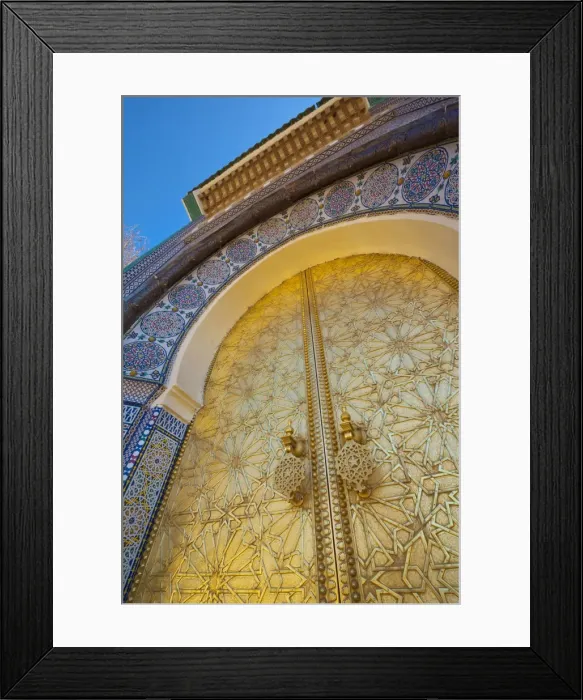 Framed Print : Royal Palace door, Fes, Morocco, North Africa, Africa Framed Print : Royal Palace door, Fes, Morocco, North Africa, Africa