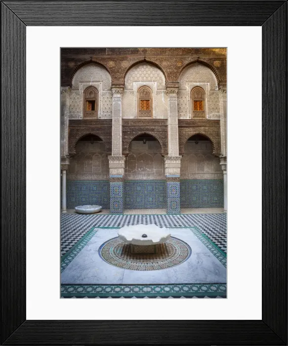 Framed Print : The ornate interior of Madersa Bou Inania, Fes el-Bali, UNESCO World Heritage Site, Fez, Morocco, North Africa, Africa Framed Print : The ornate interior of Madersa Bou Inania, Fes el-Bali, UNESCO World Heritage Site, Fez, Morocco, North Africa, Africa