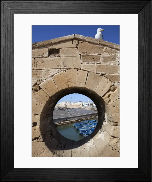 Framed Print : View to the ramparts and medina from the old fort, Essaouira, Atlantic coast, Morocco, North Africa, Africa Framed Print : View to the ramparts and medina from the old fort, Essaouira, Atlantic coast, Morocco, North Africa, Africa