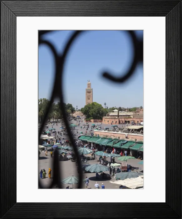Framed Print : Place Djemaa el Fna with the Koutoubia Mosque in the distance, Marrakech, Morocco, North Africa, Africa Framed Print : Place Djemaa el Fna with the Koutoubia Mosque in the distance, Marrakech, Morocco, North Africa, Africa