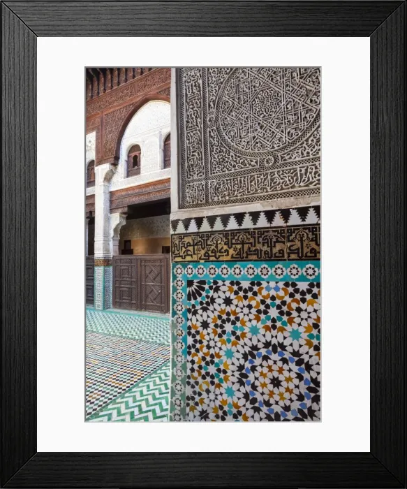 Framed Print : Bou Inania Medersa, Medina, UNESCO World Heritage Site, Meknes, Meknes-Tafilalet, Morocco, North Africa, Africa Framed Print : Bou Inania Medersa, Medina, UNESCO World Heritage Site, Meknes, Meknes-Tafilalet, Morocco, North Africa, Africa