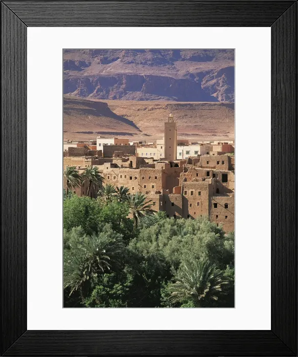 Framed Print : Kasbah, Draa Valley, Morocco