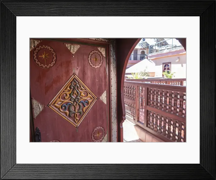 Framed Print : An ornate doorway in Riad Amsaffah, Marrakech, Morocco, North Africa, Africa Framed Print : An ornate doorway in Riad Amsaffah, Marrakech, Morocco, North Africa, Africa